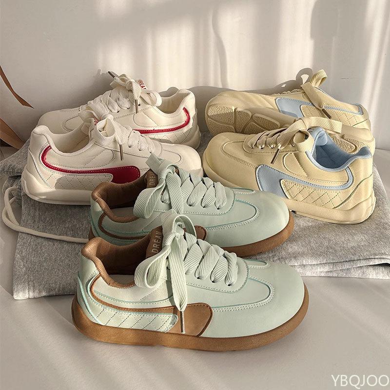Thick Soled Retro Shoes for Women's Spring New Versatile Casual Lightweight Sports Board Shoes  Daily Comfortable Women's Shoes