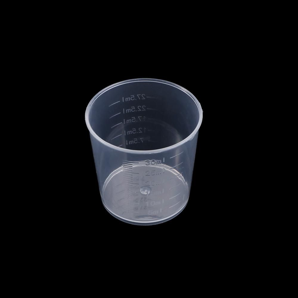 Paint Medicine Pills Plastic Transparent Graduated Cups Measuring Tool Container Scale Cups