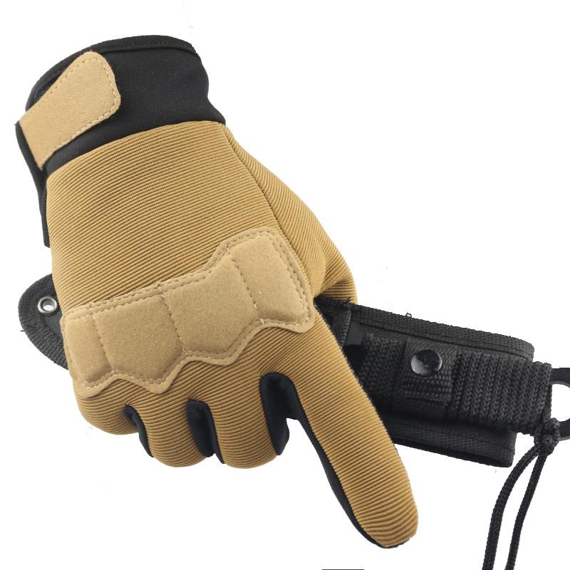 Tactical Gloves Riding Half Finger Gloves Outdoor Sports Men's Camouflage Design Long Finger Performance Riding Training Bicycle