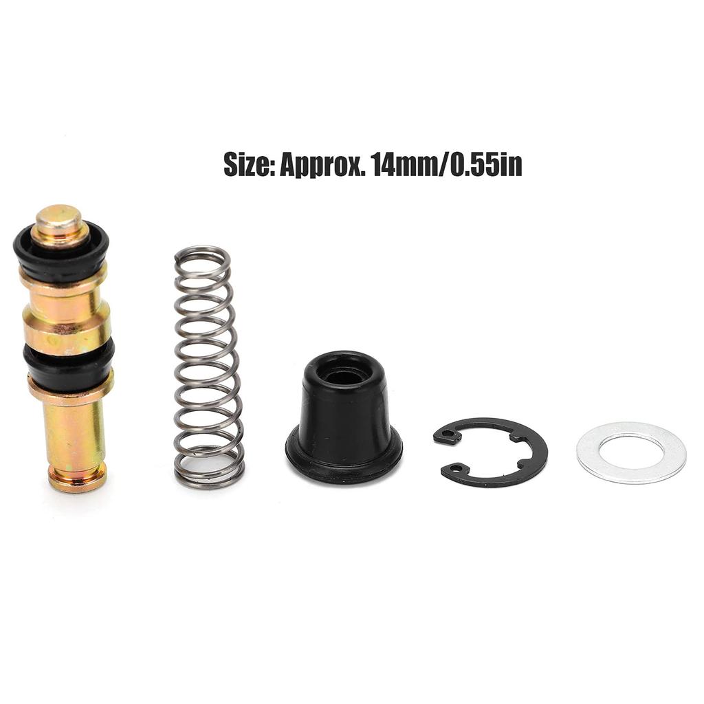 Brake Plunger Repair Kit, Front Master Cylinder Rebuild Kit, Metal+Rubber Motorcycle Hydraulic Brake Clutch