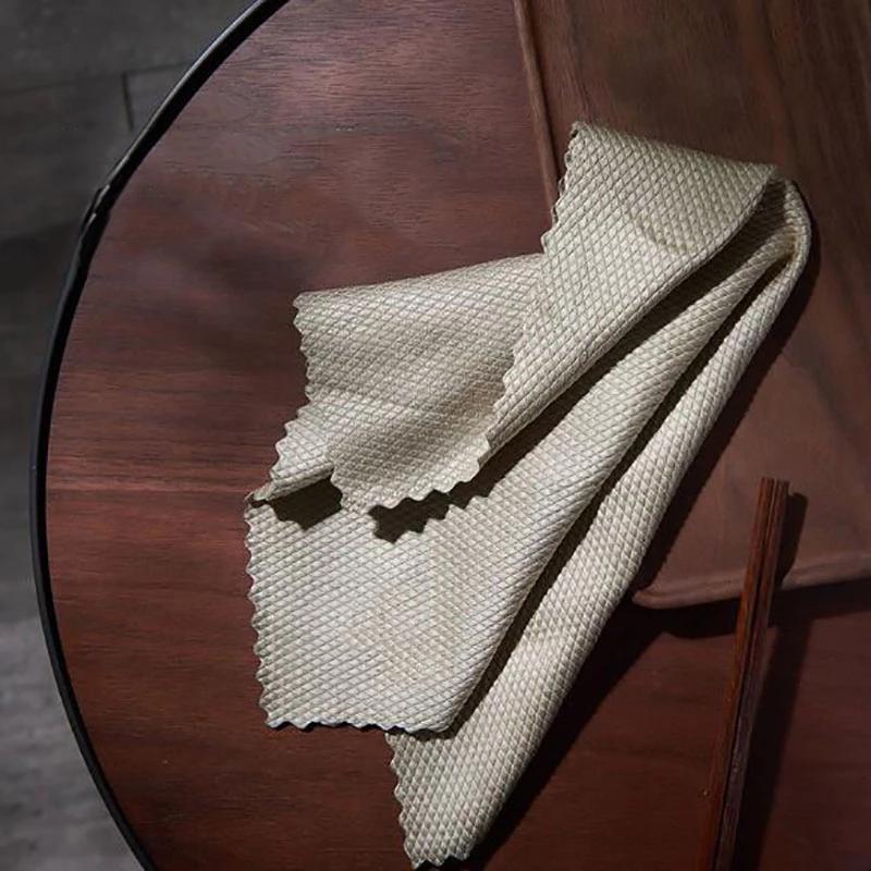 Kitchen Anti-Grease Wiping Rags Efficient Fish Scale Wipe Cloth Cleaning Cloth Home Washing Dish Cleaning Towel