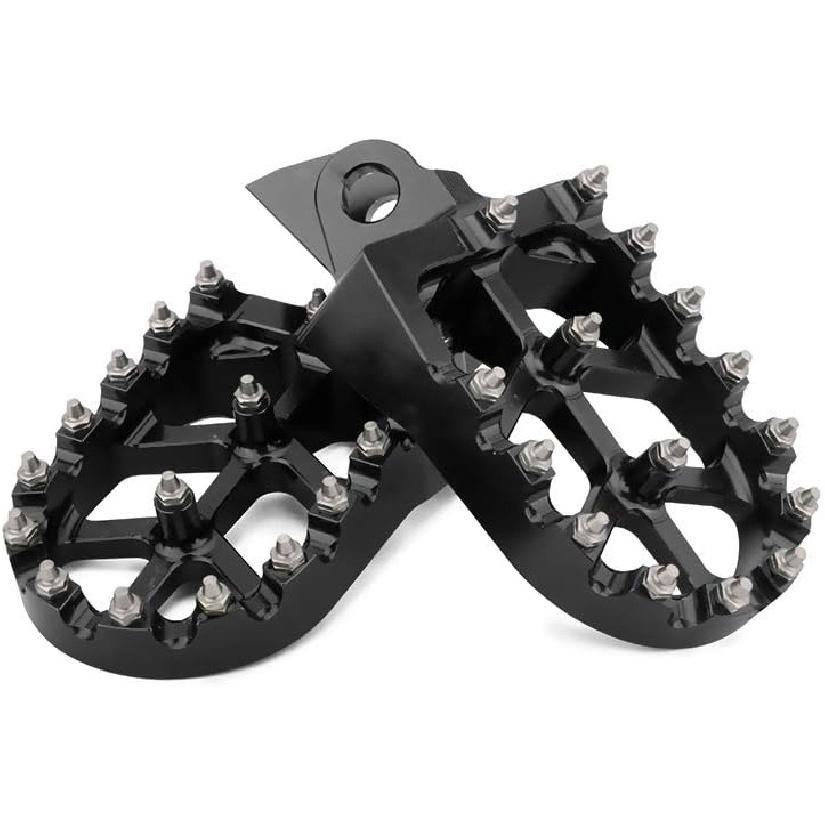 Dirt Bike Foot Pegs,Motorcycle Footpegs Wider Foot Pegs Rest Pedal CNC for KLX 140 KLX140 KLX140RF 2008-2024 KX65 2000-2024 KX85 2001-2024 KX100