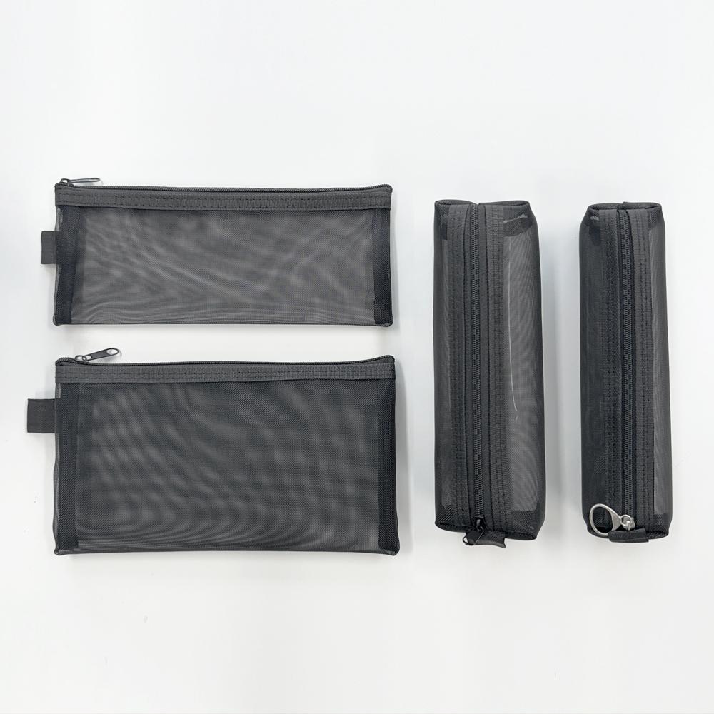 Newnlook Travel Mesh Cosmetic Pouch Brush Case Set