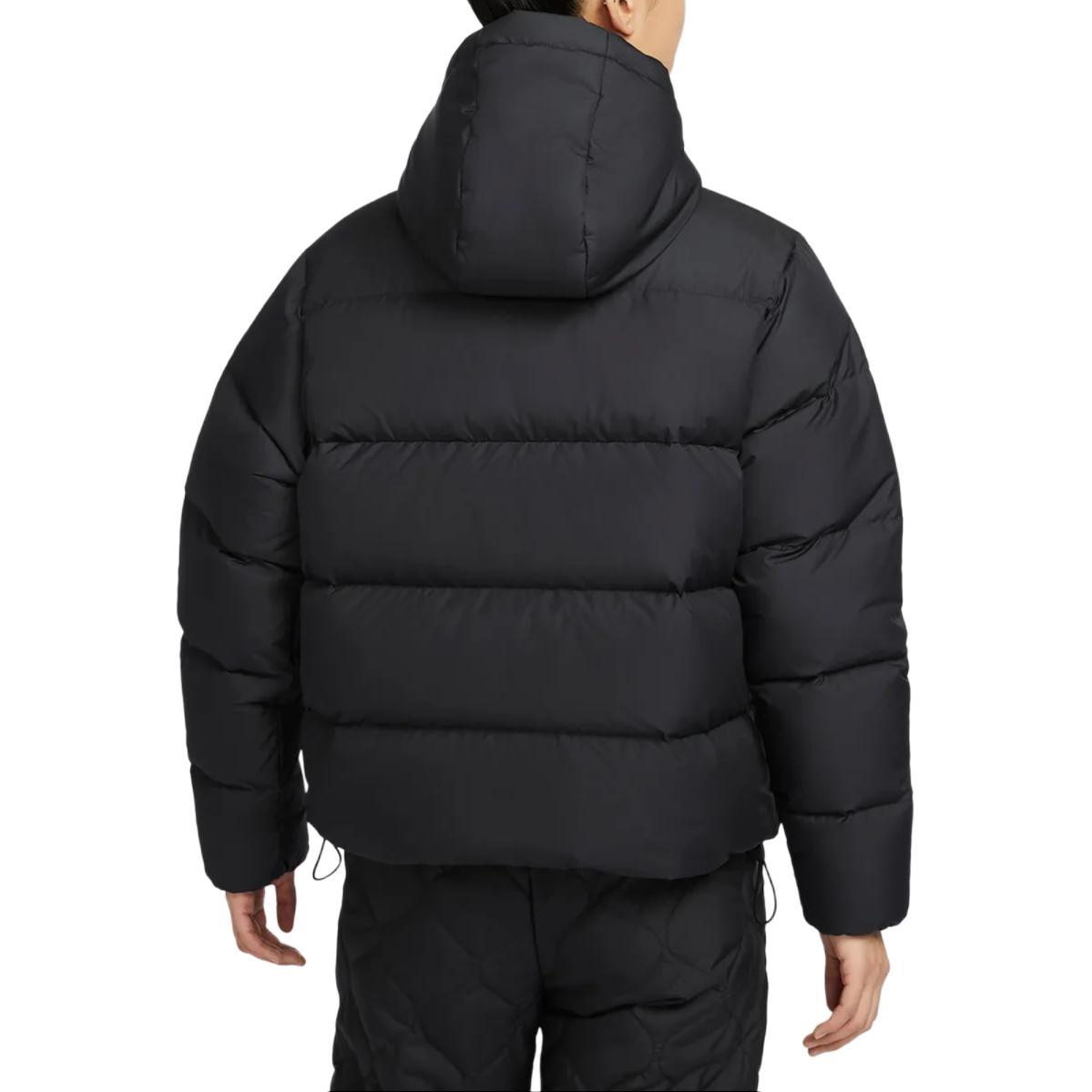 

Nike Sportswear Metrotherma-Fit Puffer Solid Color Loose Hooded Long Sleeve Warm Bread Jacket Women jackets Black FZ5929010 XL