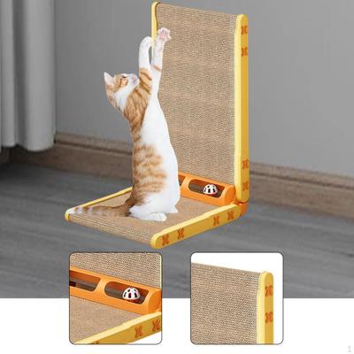 L Shaped Cat Scratcher Scratching Pad Wear Resistant Multipurpose Kitten Board for