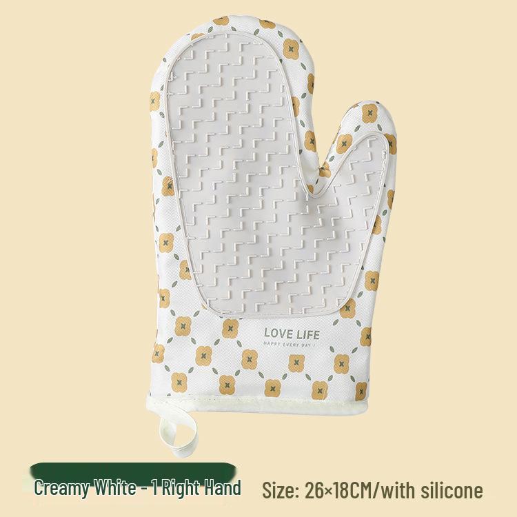 Mănuși de cuptor din silicon rezistent la căldură: Izolant, Anti-Opărire, pentru Bucătărie și Coacere