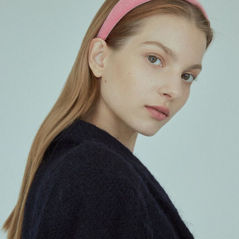 Elizabeth Moments Rose Pink Velvet Headband