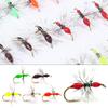 5pcs Fish Tackle Artificial Insect Lure Hair Hook Fly Hook Bait Insects Hook Ant Lures Fly Fishing