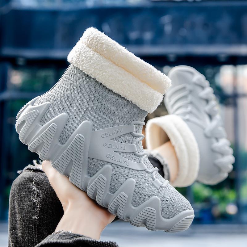 2025 Neue Outdoor-Wasserschuhe, Modische und lässige Regenschuhe, Verdickte wasserdichte Herrenschuhe zum Angeln und für Flusswanderungen