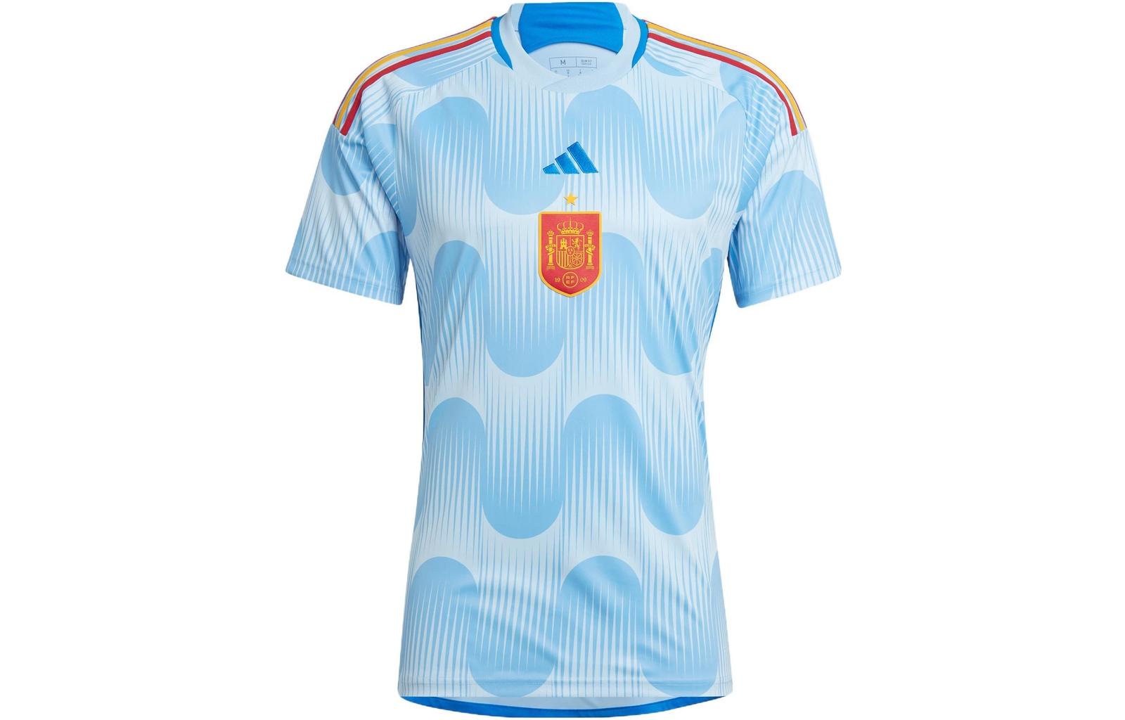 

adidas2022 Qatar World Cup Emblem Printed Short Sleeve Soccer Uniform Spain Away S