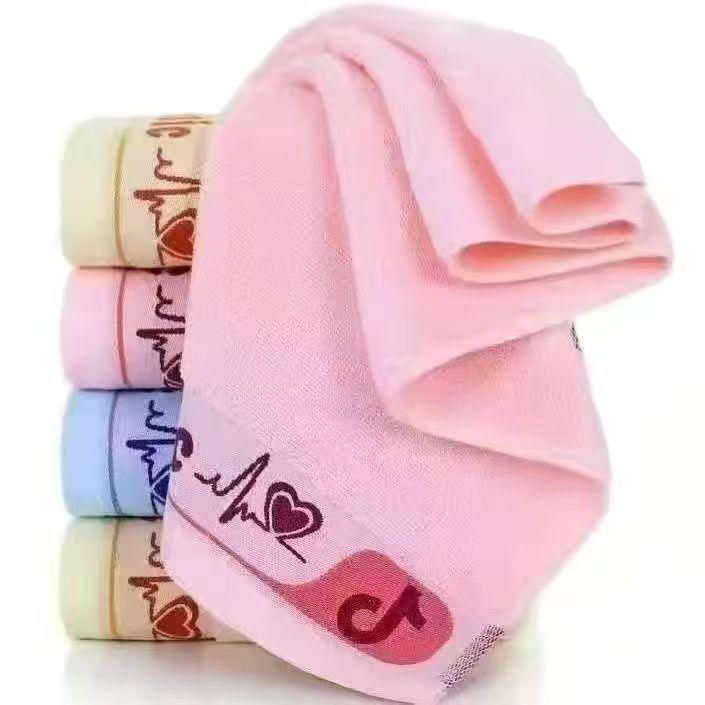 Förtjockad absorberande luddfri ansiktshandduk i ren bomull - Mjuk tvättlapp för daglig hushållsanvändning