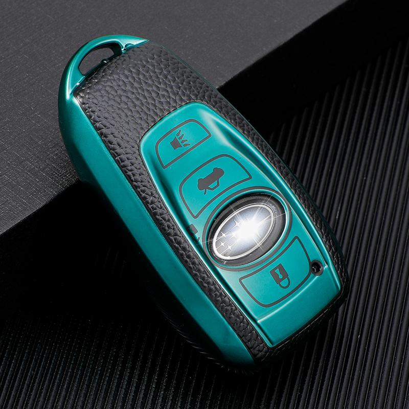 TPU Car Key Case for Subaru BRZ Forester Legacy Outback WRX WRX STI Impreza XV Crosstrek Smart Keyless Remote Cover Keys Bag