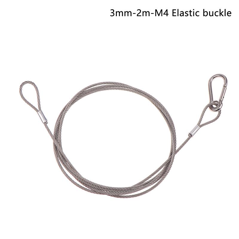 4Pcs/Lot Flexible Thin Black 1.5/2/3Mm Cable Safety Steel Lock Wire Safe Rope Locks Led Par Light Duty Quick Release Pin