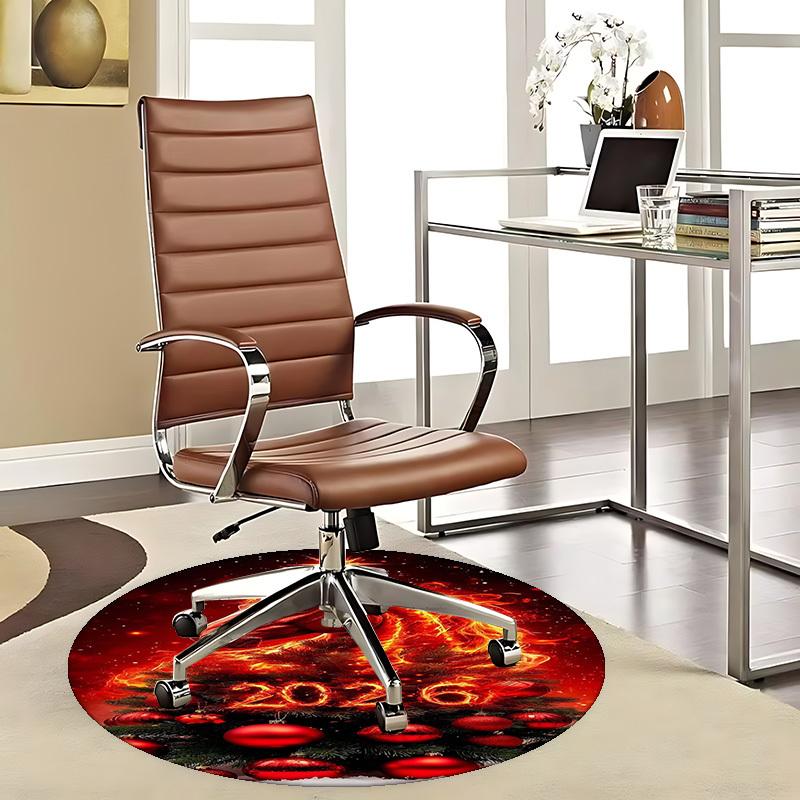 

1pc Christmas Horse 2026 Chair Mat - Anime Cartoon Design, Non-Slip Carpet for Office Chair, Home Decor, Living Room, Bedroom, Game Room, Dormitory.Z0 80cm by 80cm