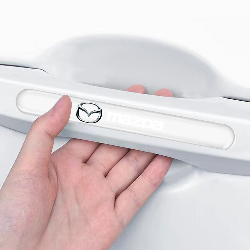 4 Stück Transparenter Autotür-Kollisionsschutz Stoßstangenleiste Aufkleber Für Mazda 3 6 CX5 2 CX3 CX9 MX5 RX8 Axela Demio MS CX5 2 Axela Demio Atenza MS