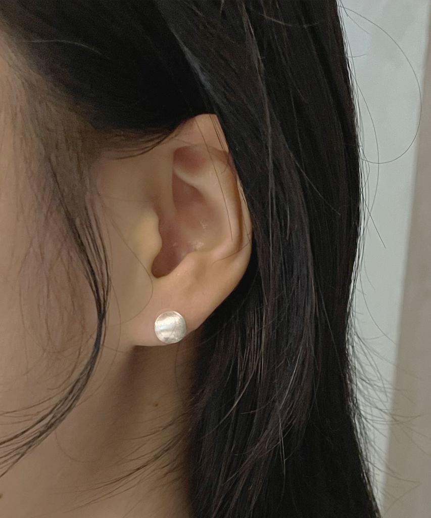 Fluffy Opp Silver Earrings