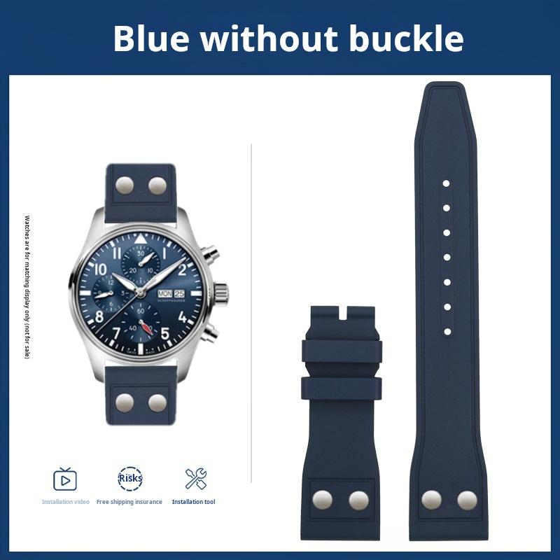 

Для IWC PILOT Mark 18 Portugal флуорогумовий ремінець для годинника 20 мм 21 мм 22 мм Швидкознімний заклепковий ремінець для годинника чоловічий наручний ремінець Браслет width 22mm