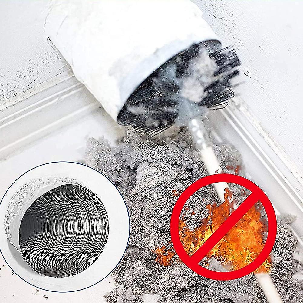 15 Pcs Chimney Cleaning Brush, 12 Flexible Nylon Rods + 2 Synthetic Brush Heads + 1 Drill