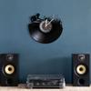 Club Dj Festival Music Night Booth Stage Turn Tables Night Club Wall Decor Wall Clock Disco Dance Party Vinyl Record Wall Clock