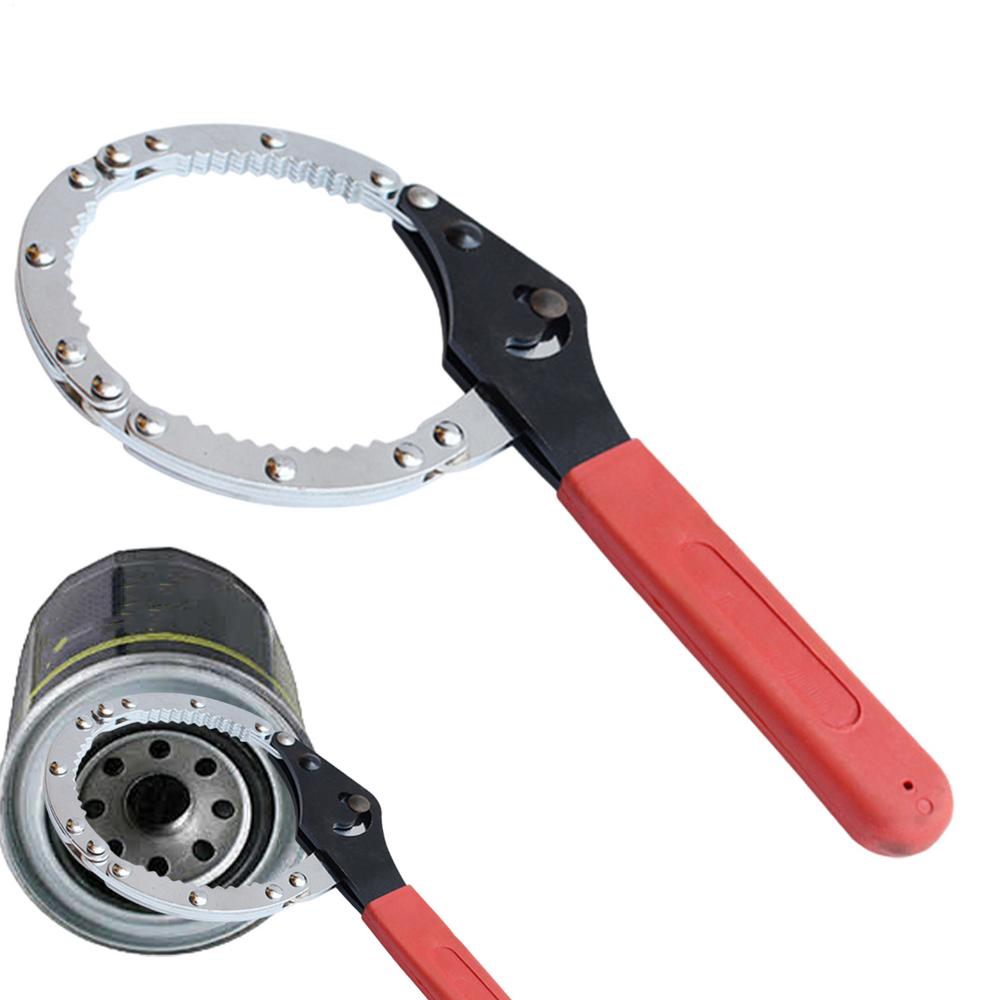 Chain Oil Filter Wrench Heavy Duty Alloy Steel Car Repair Tool Automotive Chain Pipe Wrench For Mechanics Plumbers Home