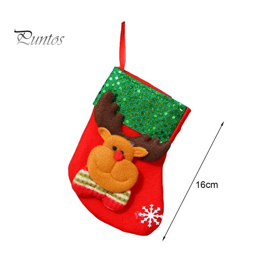 Christmas Stocking Cartoon Shape High Capacity Three Dimensional Wear Resistant Decorative Super Soft Merry Xmas Socks Gift Candy Bags