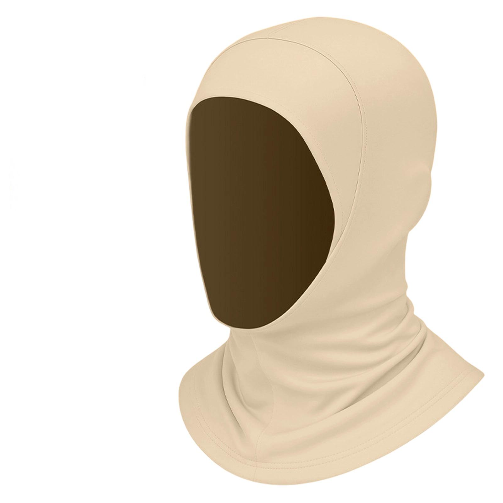 One-Piece Muslim Scarf Hijab Islamic Arab Head Wrap Color for Women one size бежевый