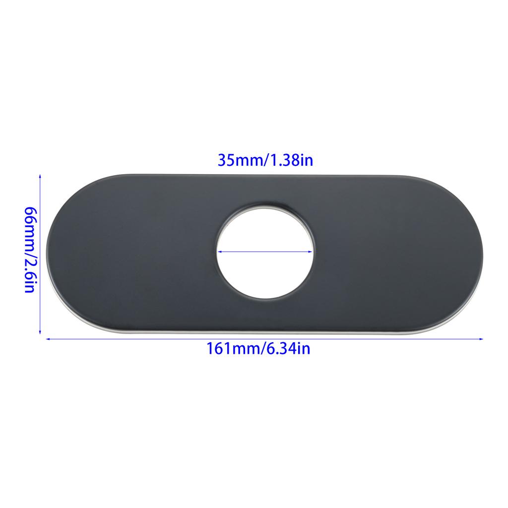 1PC Faucet Cover Plate Stainless Steel Deck Plate for Kitchen Sink Single Hole Bathroom Decorative 1-3 Hole Faucet Hole Cover