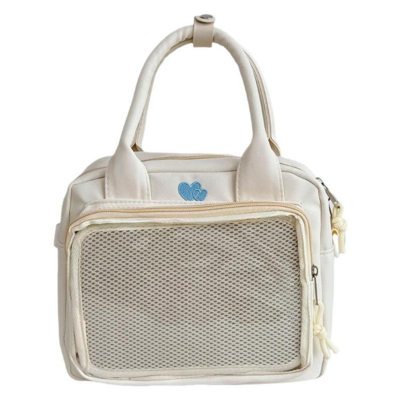 Women's Bag Sweet Girl Daily Simple and Versatile Handbag Shoulder Bag Crossbody Bag Backpack Solid Color Transparent