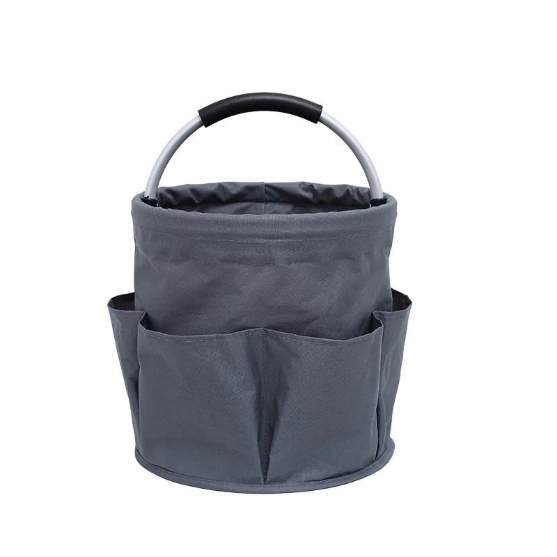 Portable Picnic Basket Outdoor Beach Basket Portable Foldable Storage Toiletries Bag Shower Basket Home Shopping Basket YLE351