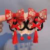 Year Headdress Headwear Hair Accessories Children Hairpin Kids Barrettes Rabbit Tassel Hair Clips