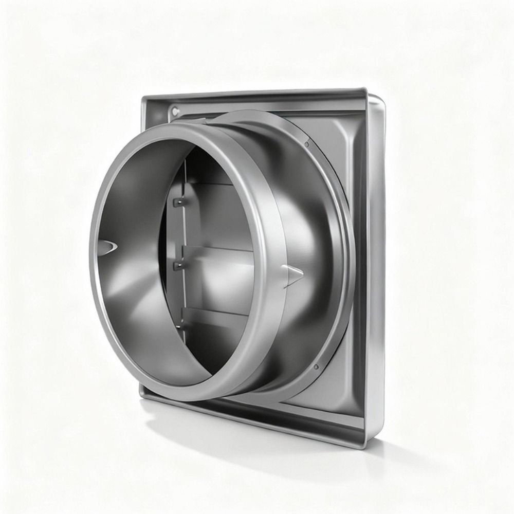 Square Air Vent Duct Grill 100/125/150mm Fan Outlet Vent Systems Extractor Vent