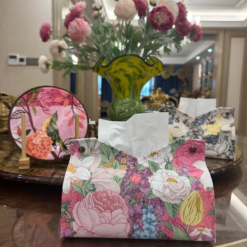LIEI Floral Acrylic Tissue Box