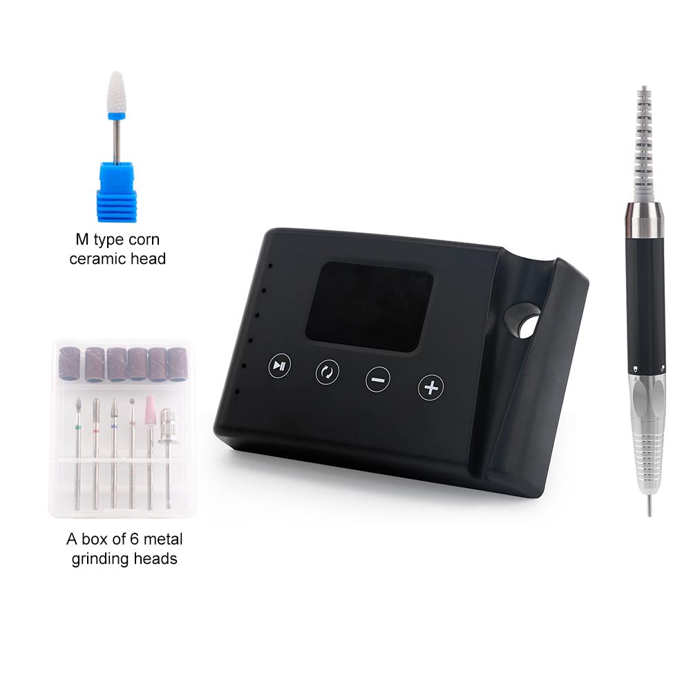 

BEPAN Brushless 35000RPM Portable 2-in-1 Desktop Nail Drill Machine Drilling Manicure Nail Polisher 85w Powerful with Bit Set UK