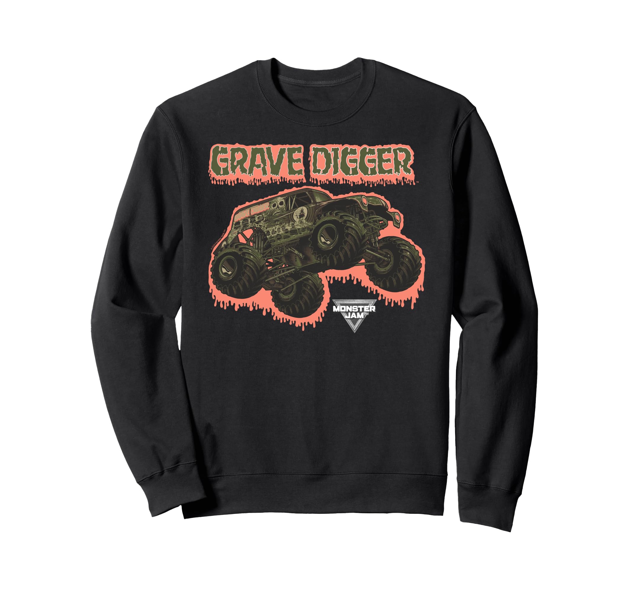 

Monster Jam Camo Grave Digger Monster Truck Motorsports Sweatshirt чёрный