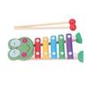 Wood Xylophone Multicolour Baby Percussion Musical Instruments Toys for Preschool Learning Frog