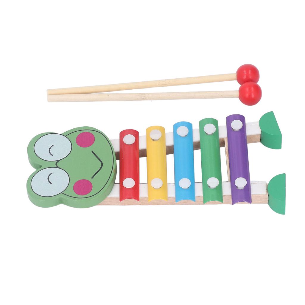 Wood Xylophone Multicolour Baby Percussion Musical Instruments Toys for Preschool Learning Frog