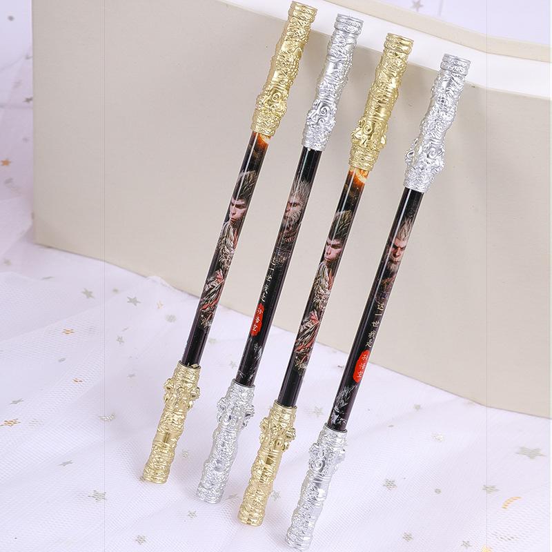 

10 шт. WuKong Game Golden Cudgel Pen Spinning 0,5 мм забавные нунчаки школьные канцелярские принадлежности подарки игрушки. Random colors 10pcs