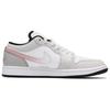 Jordan Air Jordan 1 Abrasion Resistant Abrasion Resistant Low top Vintage Basketball Shoes Women's Gray Pink DC0774-101(Teamfour-S-BOX)