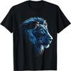 Lion Artwork - Blue Eyes Zoo Animal Lion T-Shirt