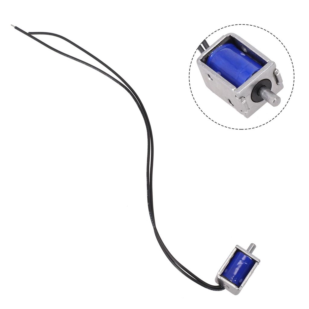 DC 5V 12V Trekktype Mini DC Elektromagnet Ramme Fjær Solenoidmagnet