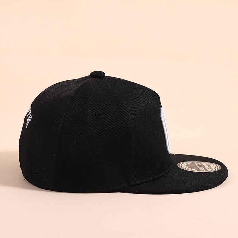 Kids Snapback Cap Embroidered Letter Flat Brim Baseball Hat for Children Boy Girl Solid Color Summer Sun Hats