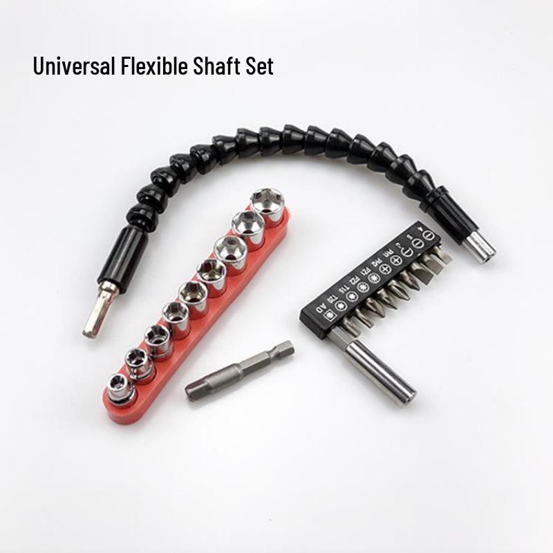 Universelle flexible Schaftverlängerung für Bohrmaschine & Schraubendreher - Multifunktional, Flexible Verbindungsstange & Bit.