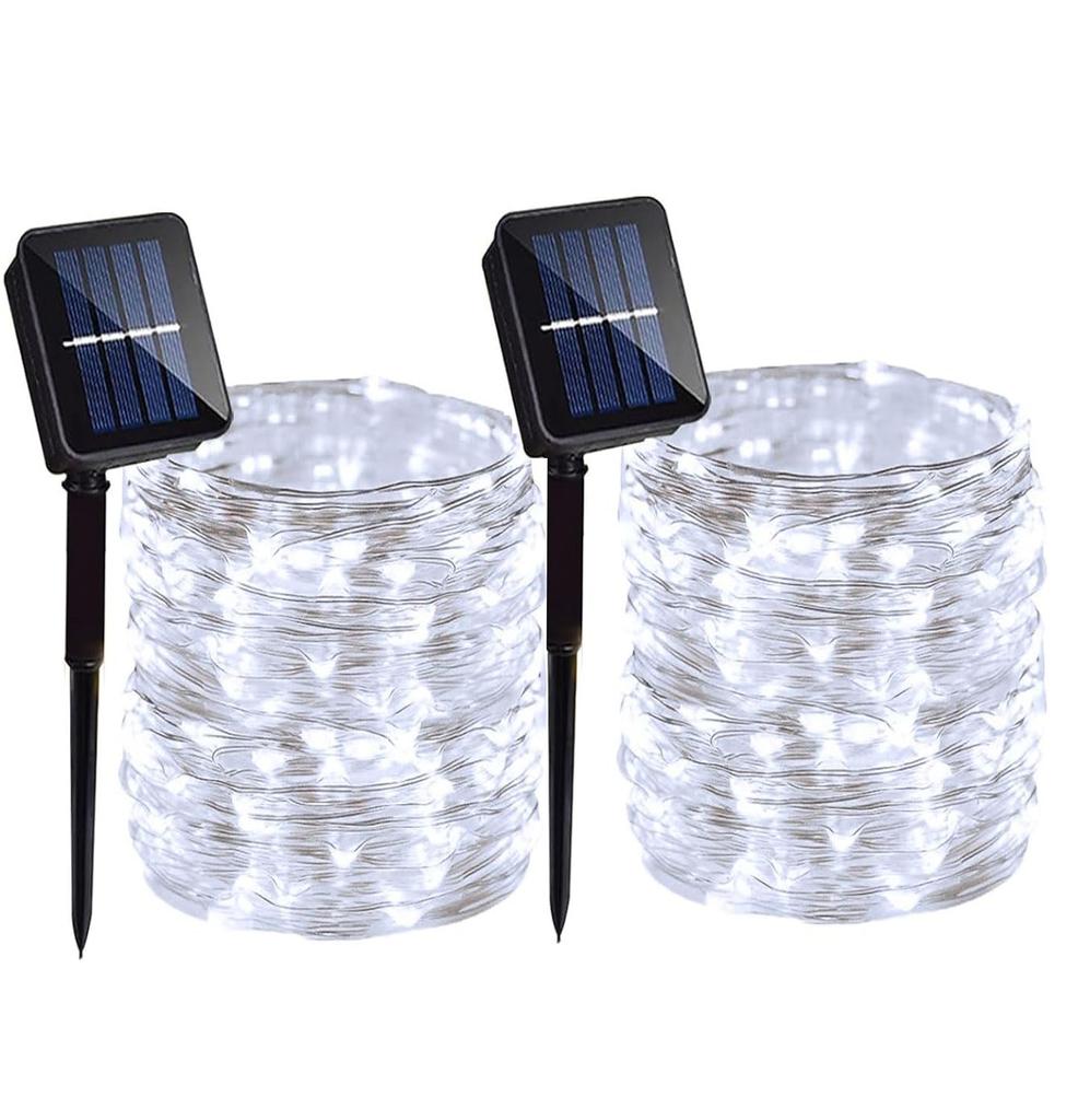 4Pack 400 LED Solar Light Outdoor Lamp String Lights For Holiday Christmas Party Waterproof Fairy Lights Garden Garland