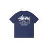 Stussy Short Sleeve T-Shirt Teens Loose Fit 270g Cotton Round Neck Casual Wear