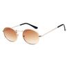 Metal Small Frame Oval Shape Sunglasses Women Brand Designer Fashion Sun Glasses Lady Outdoor Travel Eyewear UV400