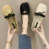 Woman Flats with Bow Moccasins Slip-on Low Heel Elegant Shoes for Women Summer 2025 Cheap Liquidation Luxury Brand Korean Style