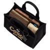 COACH Cargo 20 cursive logo embroidery canvas and grosgrain shoulder crossbody handbag small women's black