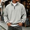 Men's Pullover Sweatshirt with Collar Long Sleeve Casual