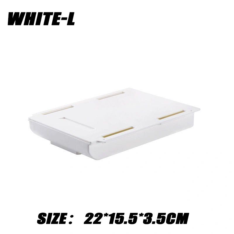 Creative Hidden Drawer Organizer No Punch Holes Under Desk Stationery Box Sticky Small Drawer Office Home Organizer