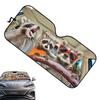 Sun Cover For Car Windshield Foldable Cute Funny Pattern Car Sun Shade Heat Insulation Cooling Front Windshield Sun Shade For